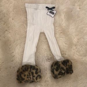 New! Mud pie Fur Leggings